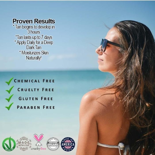 Simply Radiant Organic Skin Care gives Proven Results for Natural Tan